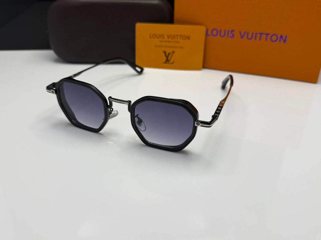 LV Geometric Metal Sunglasses (Premium Edition)