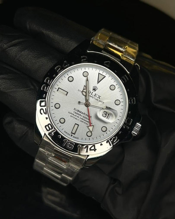 Rolex Men's Submariner Semi Automatic Stainless Steel Watch