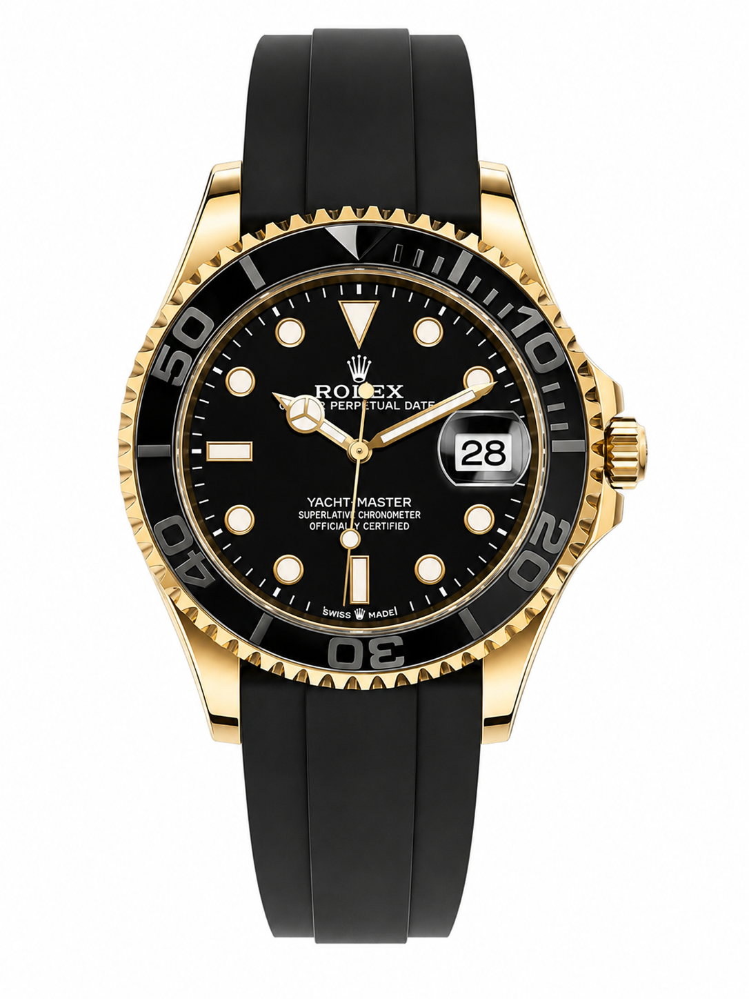 RLX Men's Quartz Yacht-Master Rotating Bezel Date Display Watch