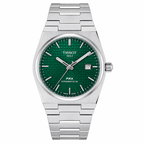 Tissot PRX Green Dial Silver Chain Date Function Quartz Watch For Men