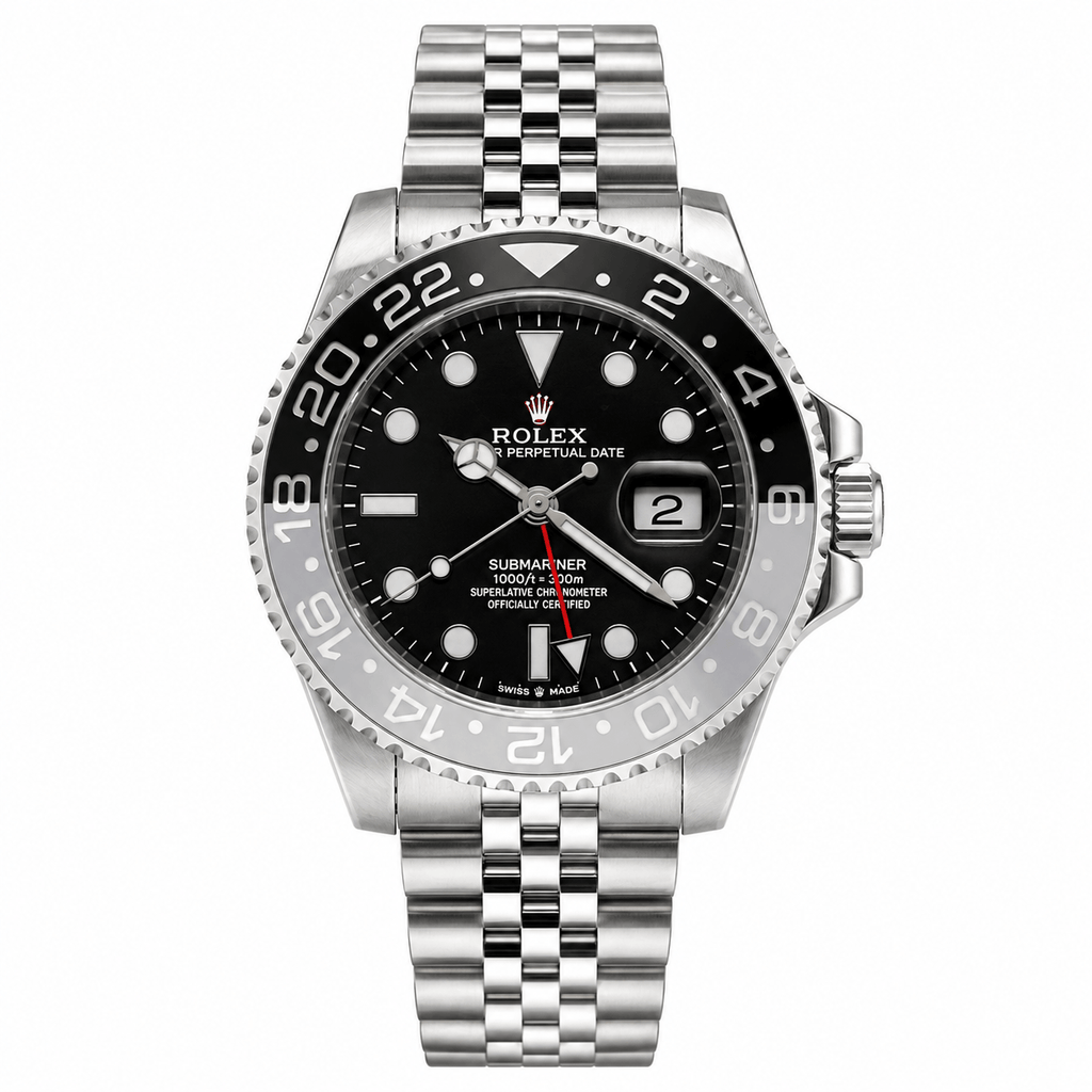 KU RLX GMT Master II Grey Black Semi-Automatic Watch