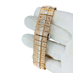 Cartier Iced Out Watch for Men – Rose Gold Square Dial