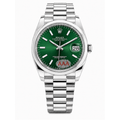 Rolex Oyster Perpetual Datejust Green Dial Men's Watch
