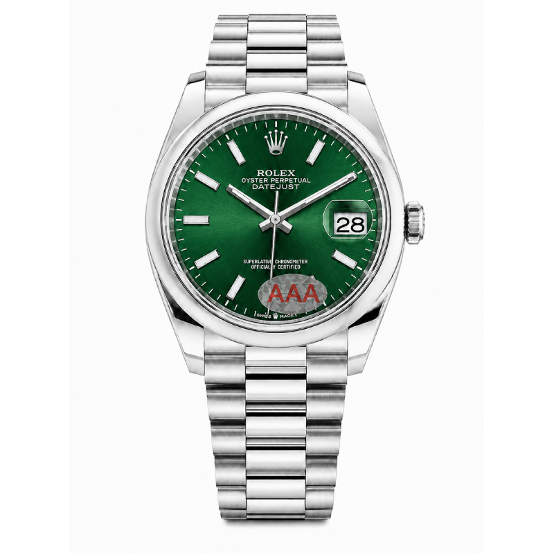 Rolex Oyster Perpetual Datejust Green Dial Men's Watch