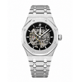Audemars Piguet Royal Oak Skeleton Dial Automatic men's stainless steel watch with skeleton display and octagonal bezel.