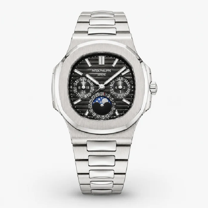 Patek Philippe Nautilus Chronograph Automatic Watch – Silver Black (Master Edition)
