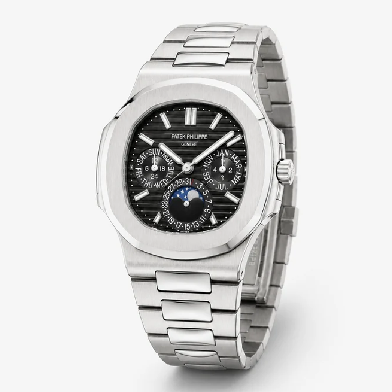 Patek Philippe Nautilus Chronograph Automatic Watch – Silver Black (Master Edition)