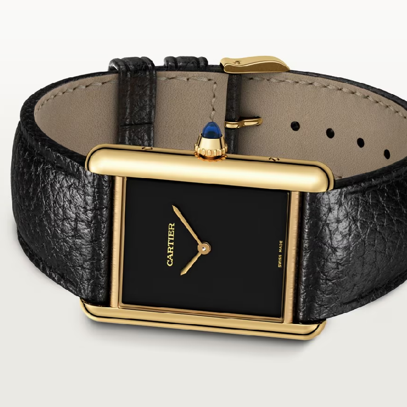 Cartier Tank Louis Leather Strap Watch (Premium Edition)