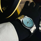 Tissot PRX Black Dial  Silver Chain Watch – Date Function | Swiss Style Luxury Quartz Watch