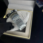 Tissot PRX Green Dial Silver Chain Date Function Quartz Watch For Men