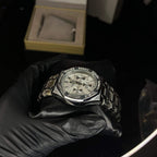 Audemars Piguet Royal Oak Silver Dial Diamond Bezel Silver Chain Quartz Watch For Men