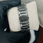 Rado Men's Skeleton Black Dial Grey Chain Watch