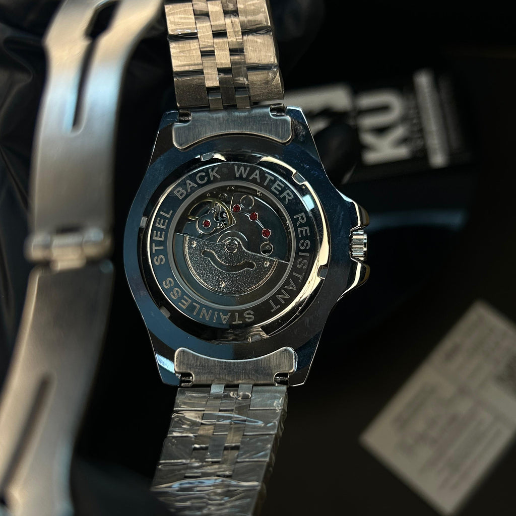 RLX GMT Master II Pepsi Semi-Automatic Watch with Black Dial and Jubilee Stainless Steel Bracelet