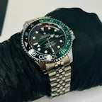 Rolex GMT Master II Green & Black Bezel Jubilee Watch