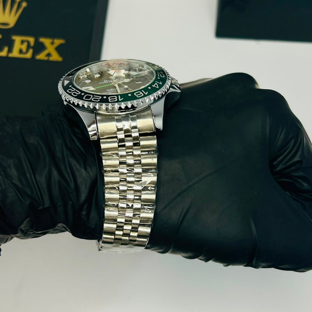 Rolex GMT Master II Green & Black Bezel Jubilee Watch