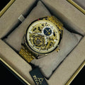 FITRON TRICAL Men's Gold Chain Gold Dial Mechanical Watch