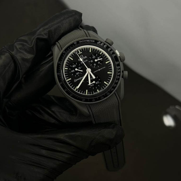 Omega x Swatch Mission to the Moon Black Dial Watch