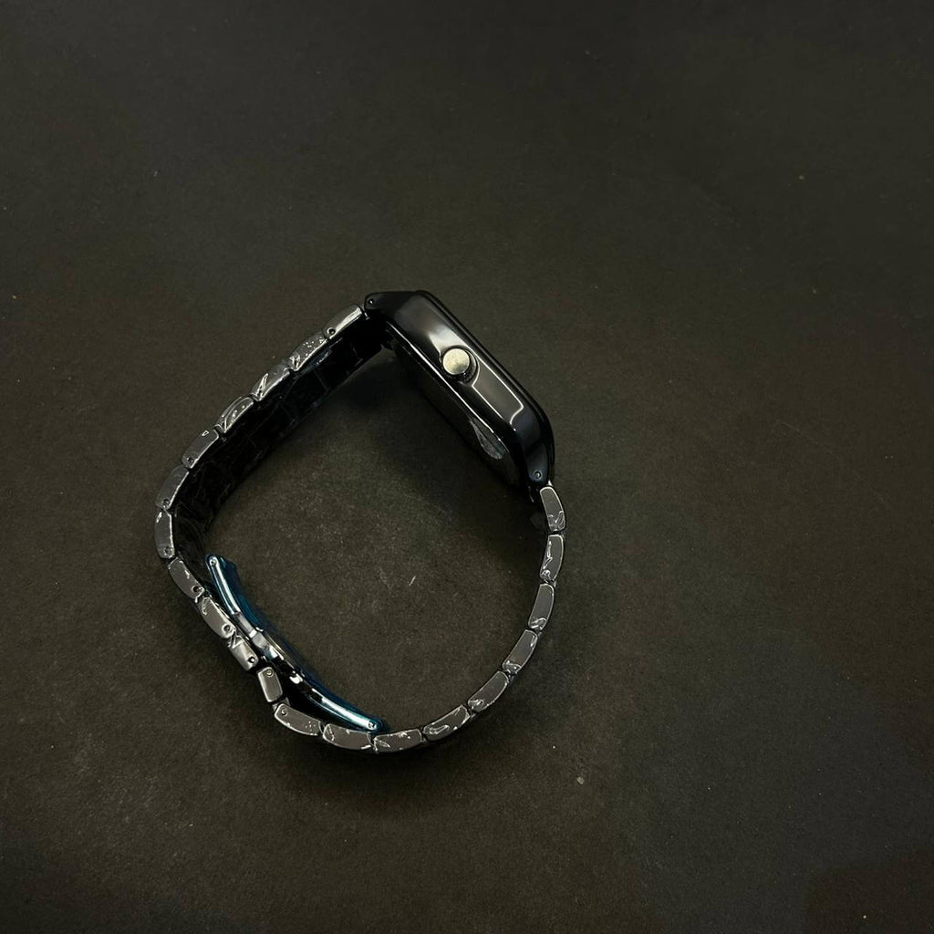 Rado Men's Black Dial Black Chain Watch