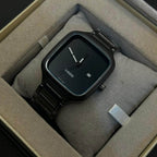 Rado Men's Black Dial Black Chain Watch