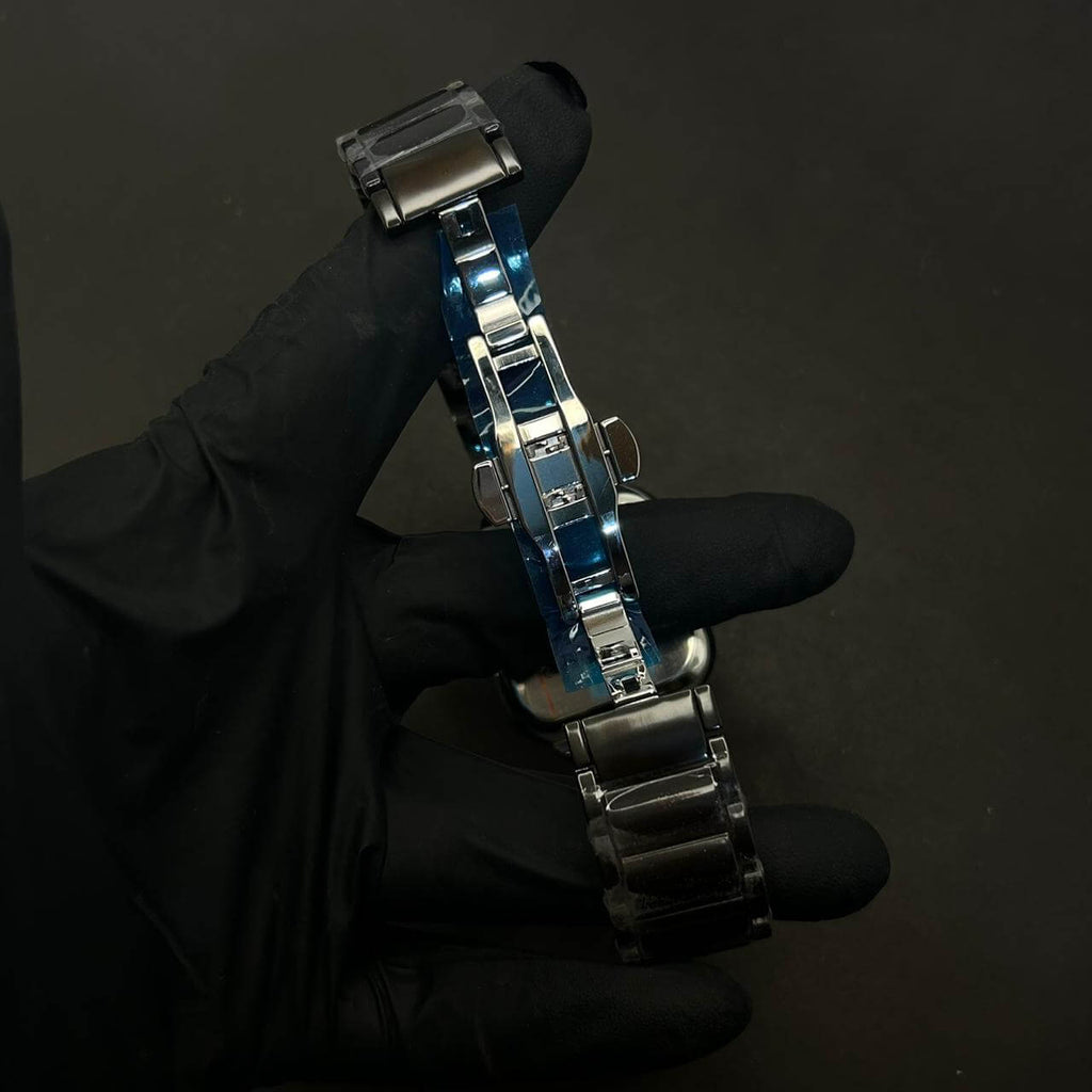 Rado Men's Skeleton Blue Dial Grey Chain Watch