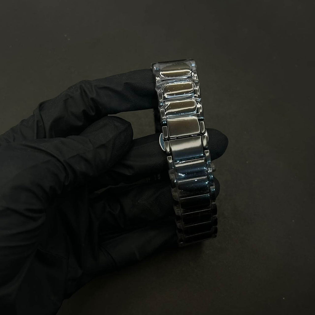 Rado Men's Skeleton Blue Dial Grey Chain Watch