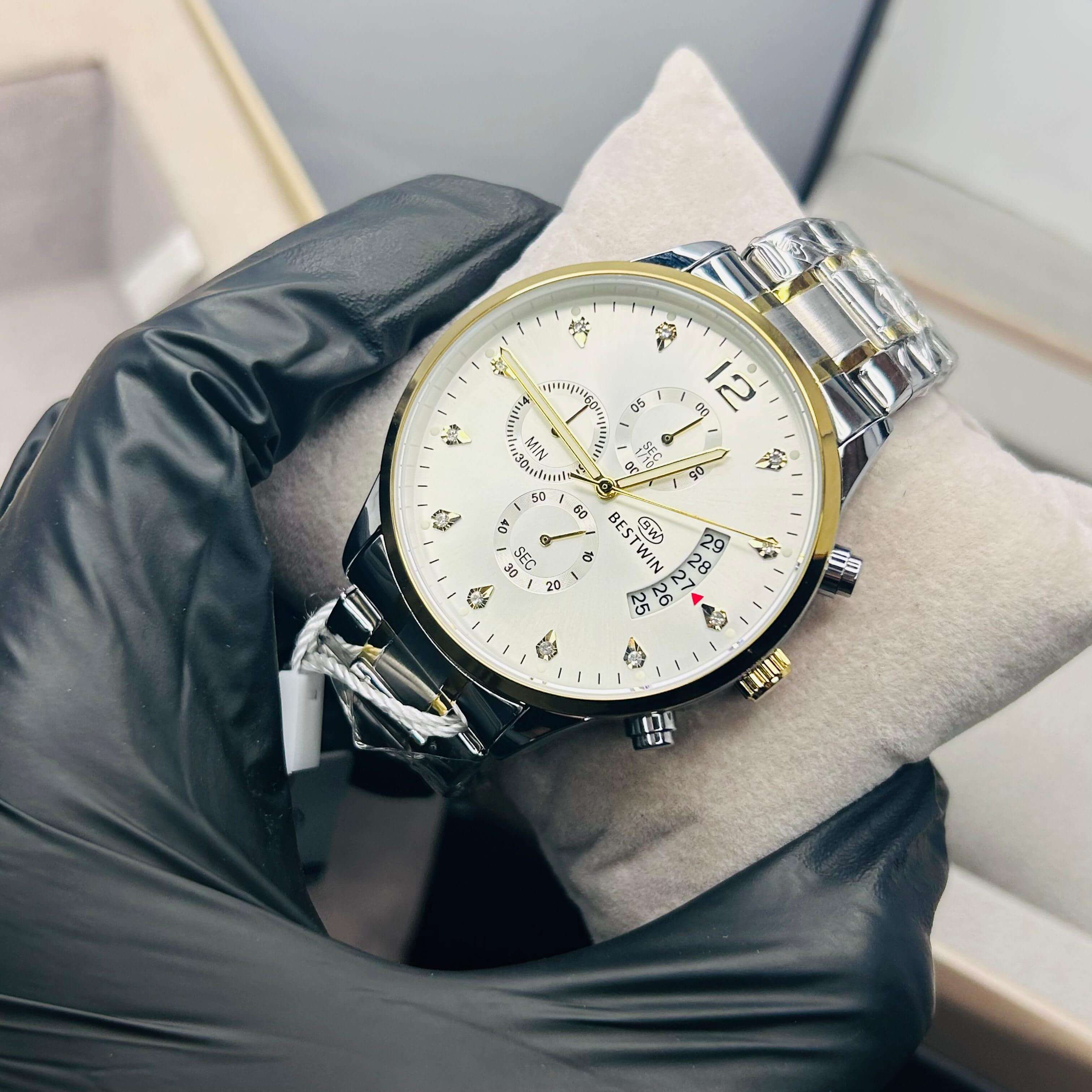 BESTWIN Men's Chronograph Chain Watch