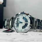 SKMEI Men's Dual Time Digital Analog Chain Watch