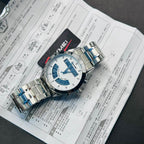 SKMEI Men's Dual Time Digital Analog Chain Watch