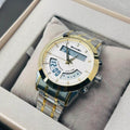 SKMEI Men's Dual Time Digital Analog Chain Watch