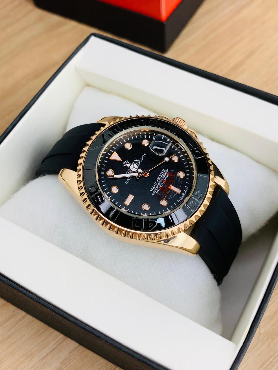 RLX Men's Quartz Yacht-Master Rotating Bezel Date Display Watch