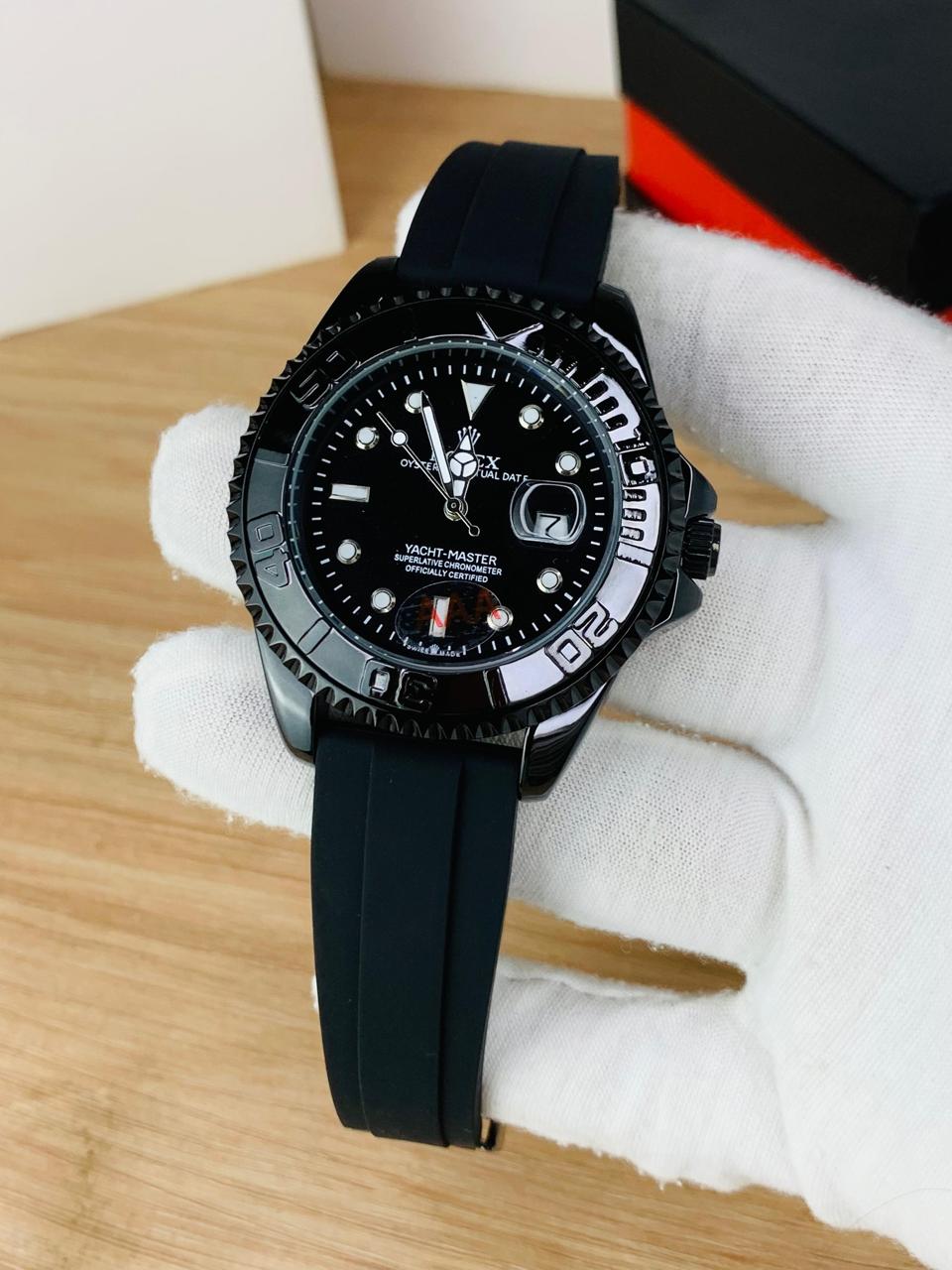 RLX Men's Quartz Yacht-Master Rotating Bezel Date Display Watch