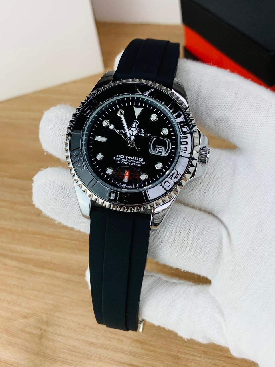 RLX Men's Quartz Yacht-Master Rotating Bezel Date Display Watch