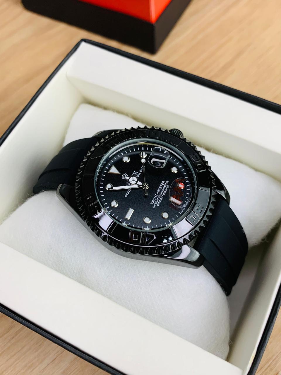 RLX Men's Quartz Yacht-Master Rotating Bezel Date Display Watch