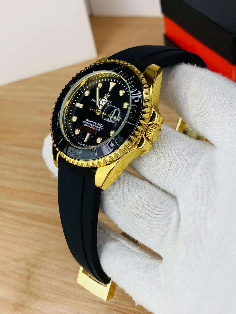 RLX Men's Quartz Yacht-Master Rotating Bezel Date Display Watch