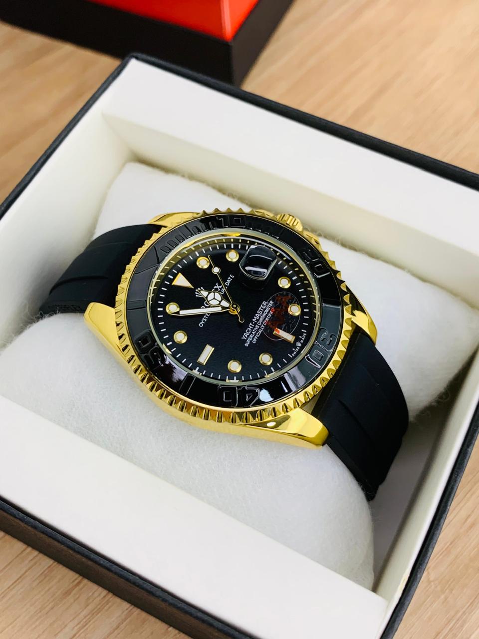 RLX Men's Quartz Yacht-Master Rotating Bezel Date Display Watch