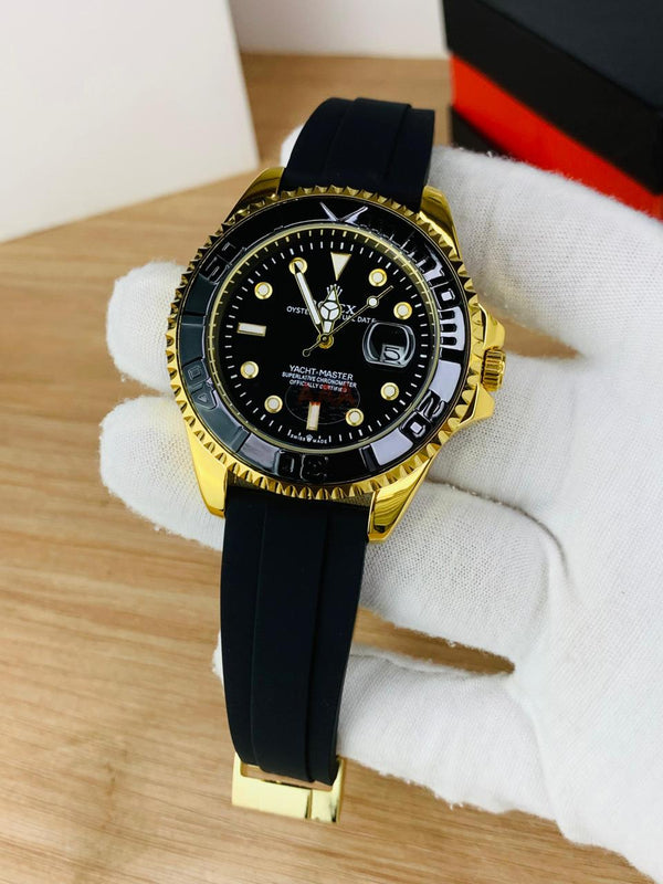 RLX Men's Quartz Yacht-Master Rotating Bezel Date Display Watch