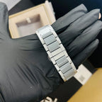 HB Men’s Classic Silver Dial Premium Chain Watch