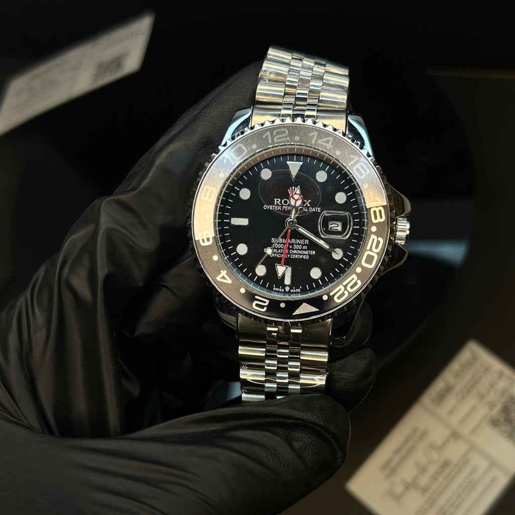 KU RLX GMT Master II Grey Black Semi-Automatic Watch