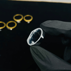 Men's Silver Iced Statement Ring | Premium Stainless Steel Crystal Ring