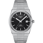 Tissot PRX Men's Powermatic 80 Silver Stainless Steel Black Dial T137.407.11.051.00 Watch